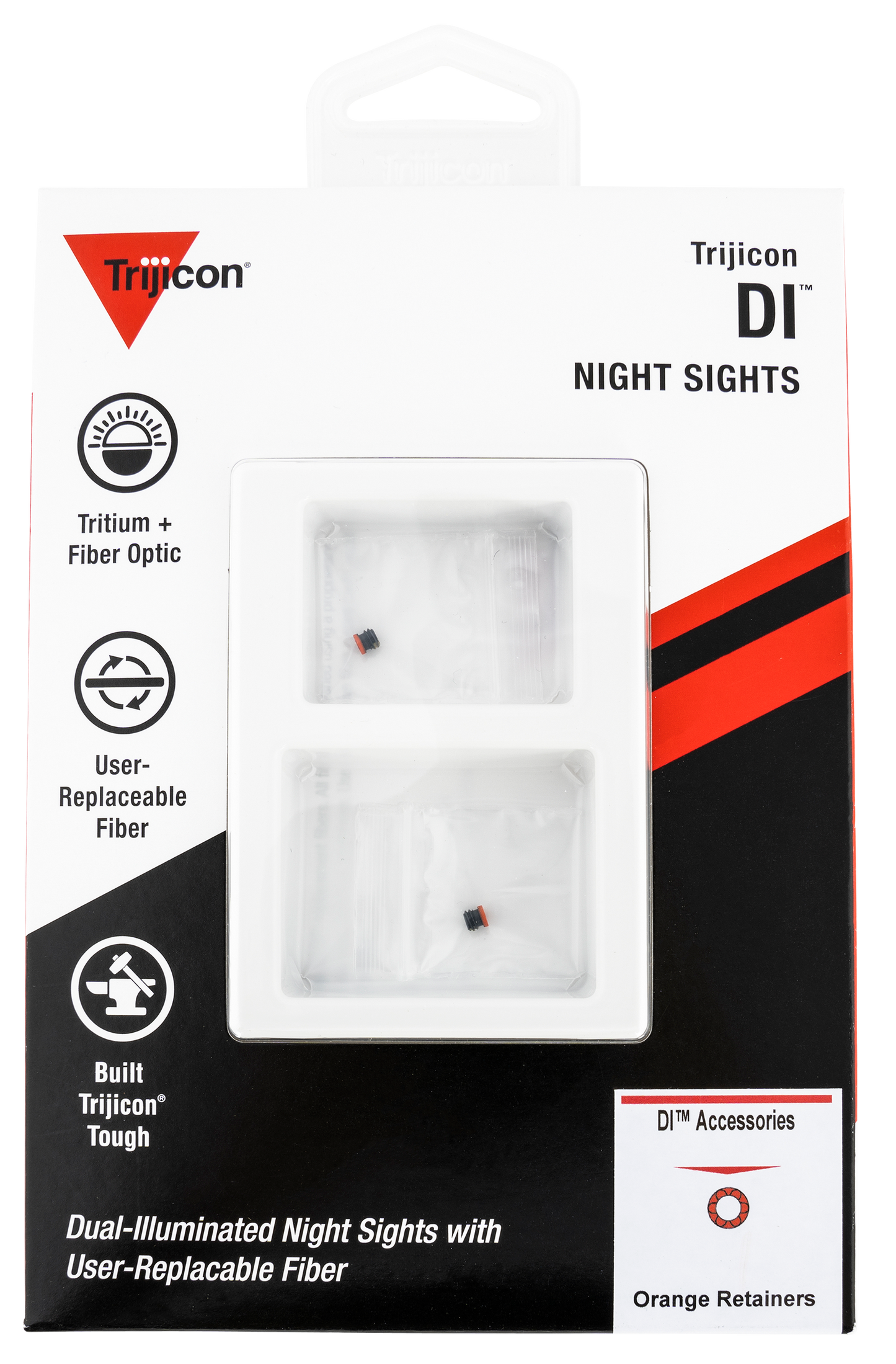 Trijicon Di, Trj Ac50013 Di Night Sight Retnr Rplcmnt Pk-orange