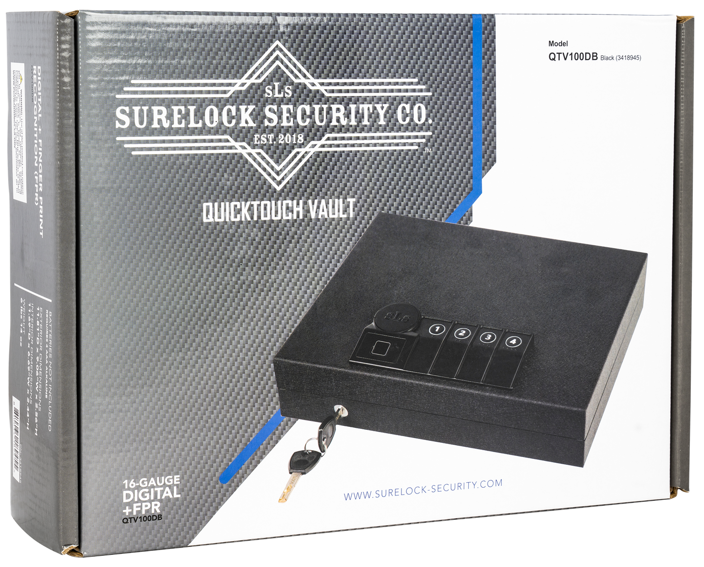 Surelock (dansons Us Llc) Quicktouch, Surelock 3418945 Quicktouch Vault-model 100 Dig-bi