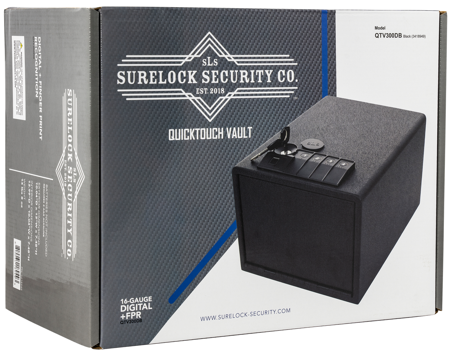 Surelock (dansons Us Llc) Quicktouch, Surelock 3418949 Quicktouch Vault-model 300 Dig-bi
