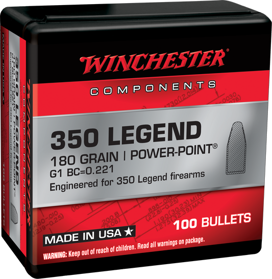 Winchester Ammo Centerfire Rifle, Win Wb350p180x Bul 350   180 Pp          100/10