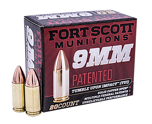 Fort Scott Munitions Tumble Upon Impact (tui), Fsm 9mm-115-scvtpd   9mm    115gr Tui Tpd-9  20/25