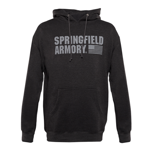 Springfield Armory Springfield Flag Logo, Spg Gep1663s  Mens Sa Flag Sweatshirt Char Gry  Sm