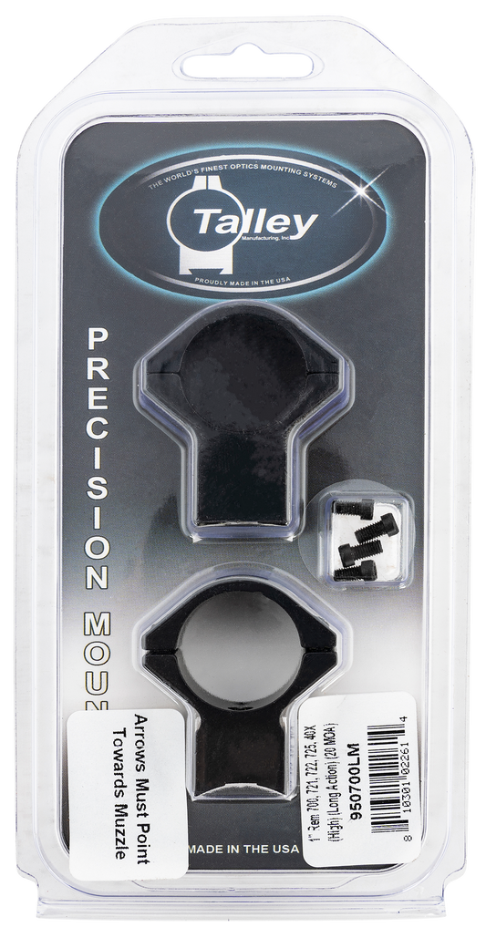 Talley Scope Ring Set, Tal 950700lm  1" Model 700 (high) (long Action 20