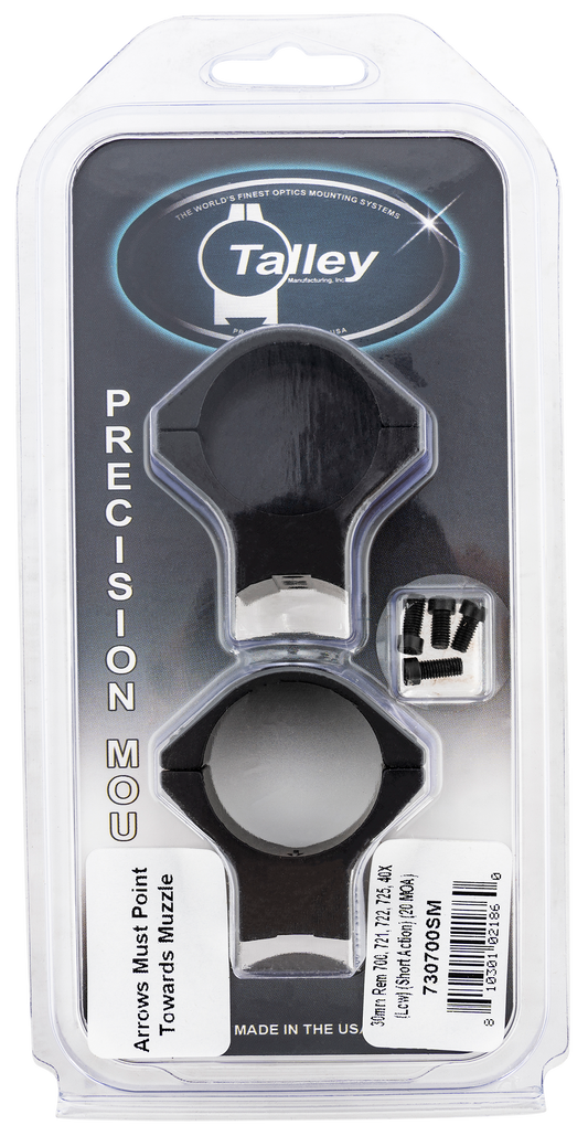 Talley Scope Ring Set, Tal 730700sm  30mm Model 700 (low) (short Action