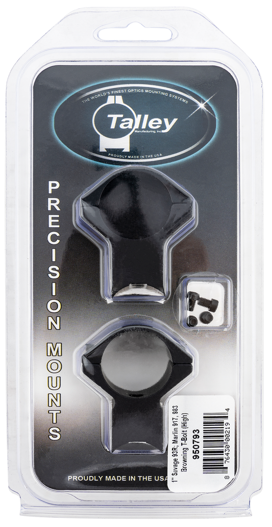 Talley Scope Ring Set, Tal 950793    1" Model 93r, B.mag, Mark Ii (high)