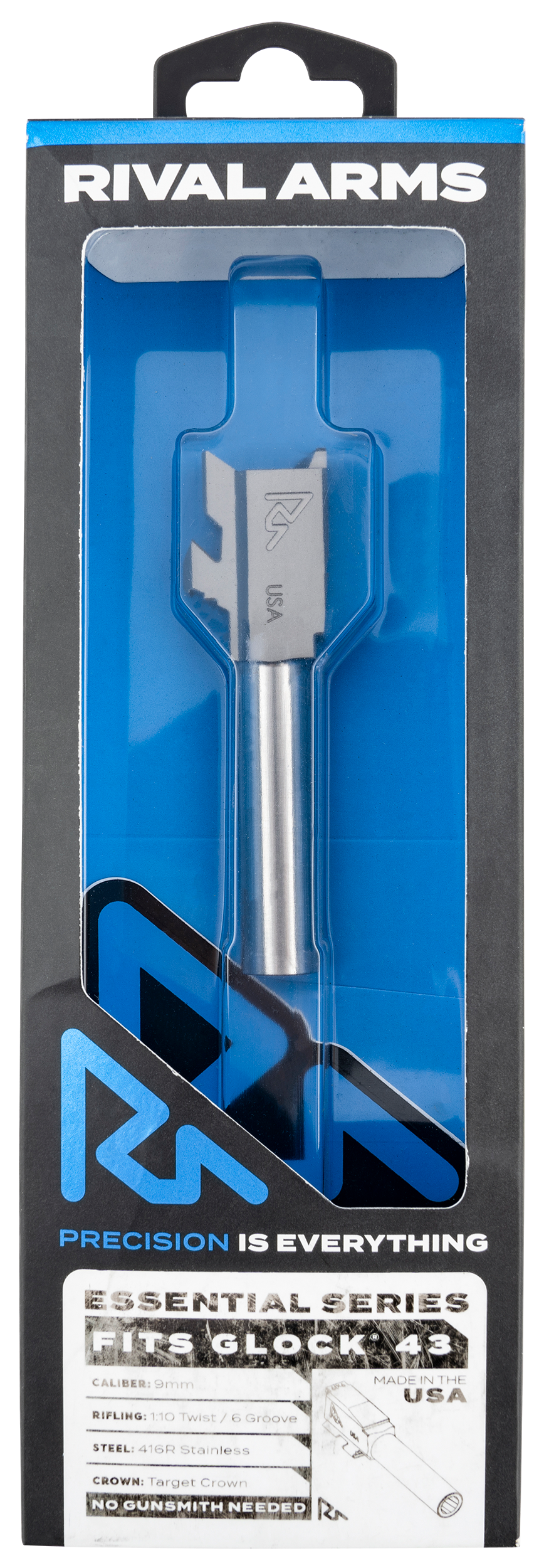 Rival Arms Essential, Rival Ra-ra22g301d Brl Glock43 43x V2 Ss