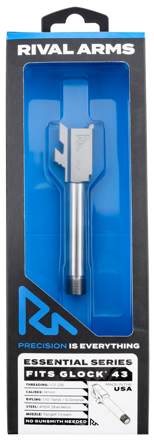 Rival Arms Essential, Rival Ra-ra22g302d Brl Glock43 43x V2 Thrd Ss