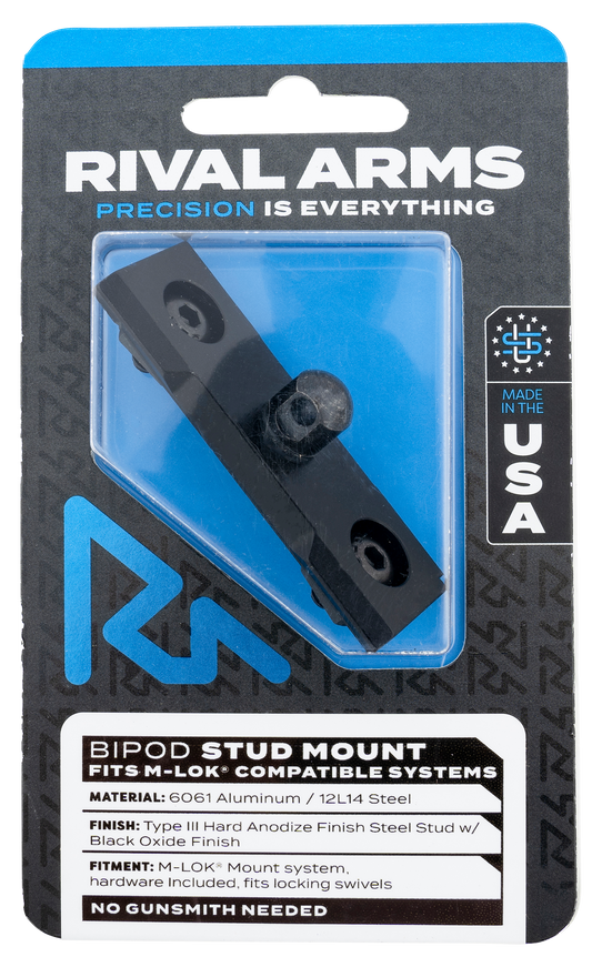 Rival Arms Bipod Stud Mount, Rival Ra-ra92m3b M-lok Bipod Stud Mount