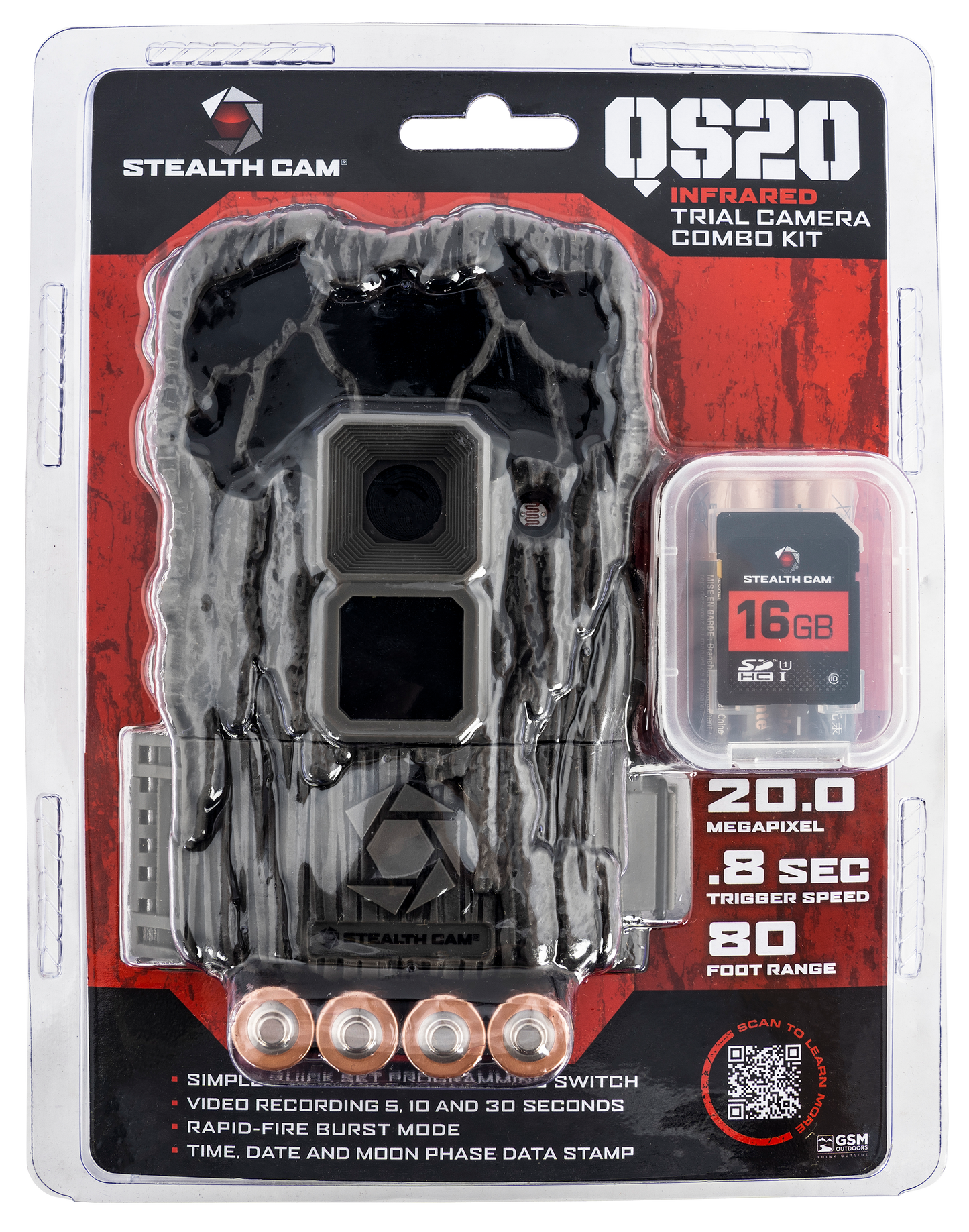 Stealth Cam Q Series, Steal Stc-qs20ngk   20mp Qs20ng 20mp Noglo Combo