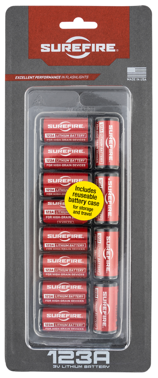 Surefire Cr123a, Sf Sf12a-bb Cs Sf123a Batteries 12 Clamshell