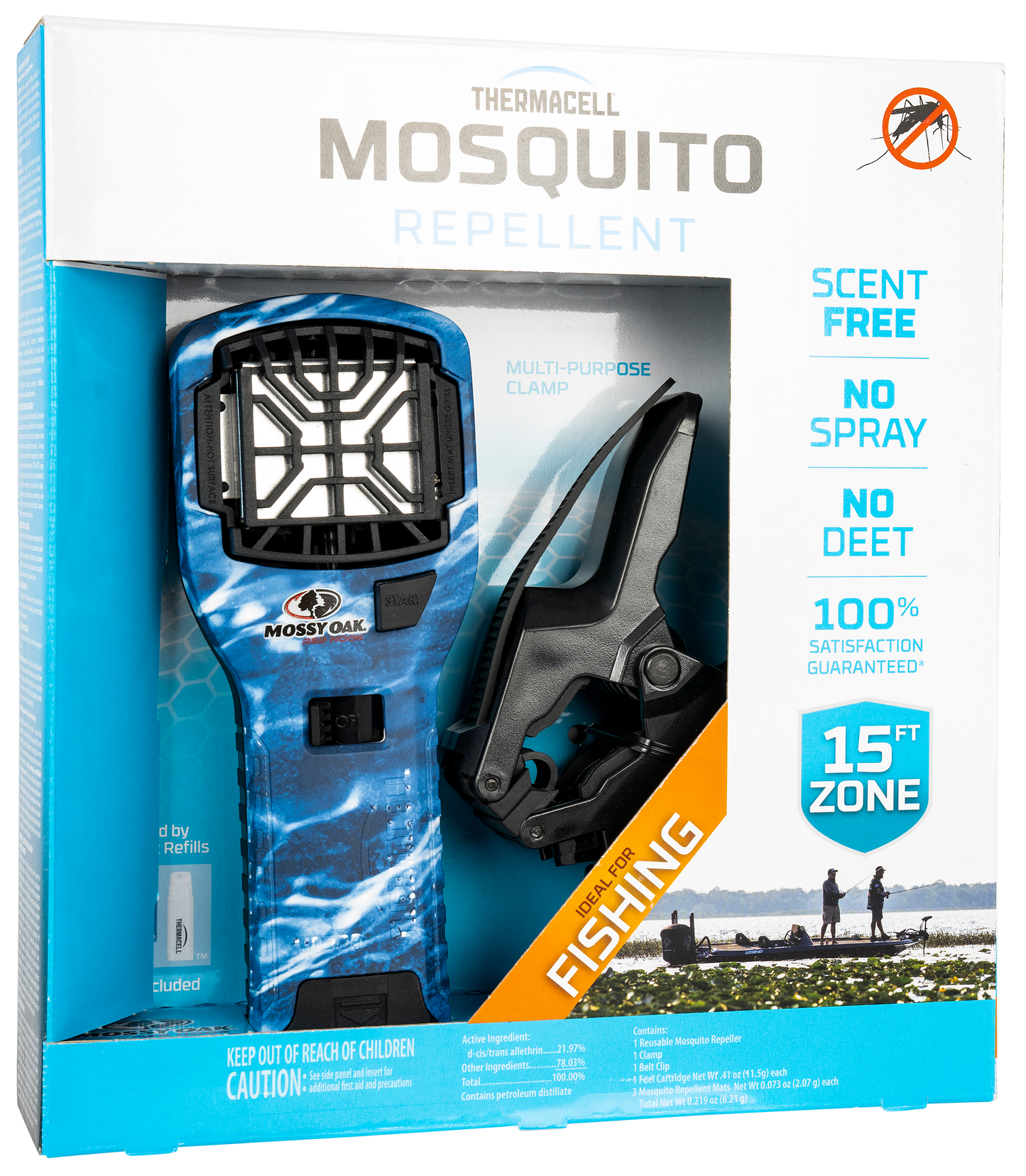 Thermacell Mr300, Ther Mr300mo Portable Mosquito Rpllr Moss Oak Fish