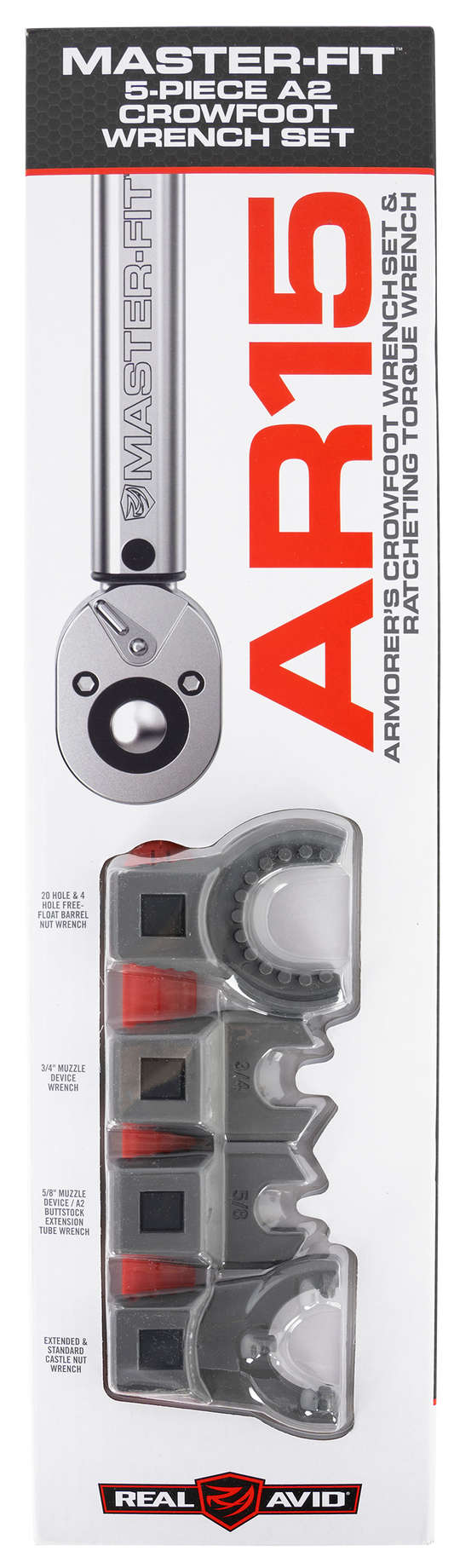Real Avid-revo Master -fit, Avid Avmf5ws      5-pc  A2 Crowfoot Wrench Set