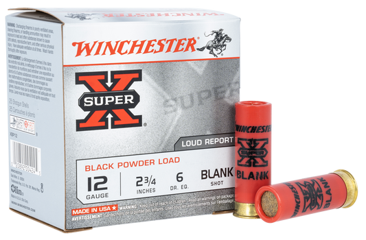 Winchester Ammo Super X, Win Xbp12w     Blk Pwd Blank                 25/10