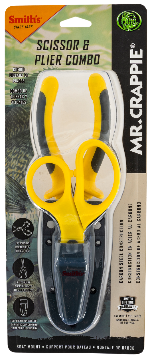 Smiths Products Mr. Crappie, Smiths 51297 Mr Crappie Pliers & Scissor Combo