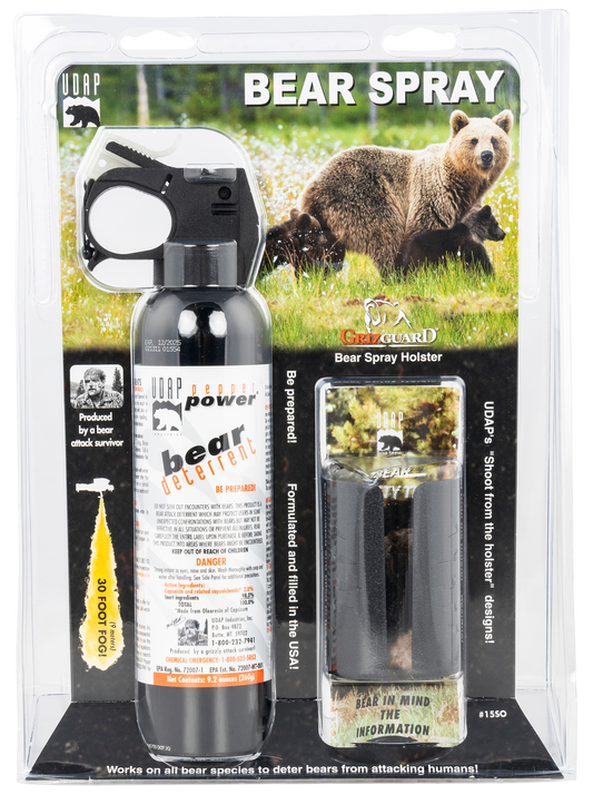 Udap Bear Spray, Udap 15so    Magnum Bear 260g Plastic Holster