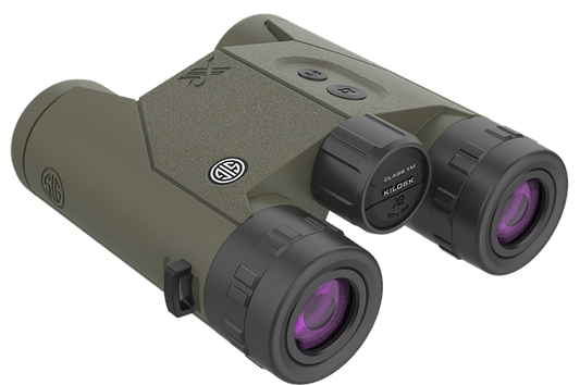 Sig Sauer Electro-optics Kilo6k Hd, Sig Sok6k104 Kilo6k Hd Lrf Bino 10x32mm Bdx Od Grn