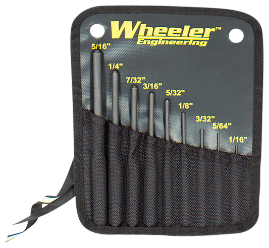 Wheeler Roll Pin Punch Set, Wheelr 204513  Roll Pin Punch Set