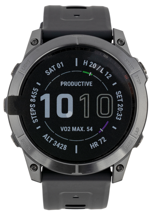 Garmin Fenix 7x, Garmin 010-02541-10 Fenix 7x Spphre Gry Dlc Ti Blk