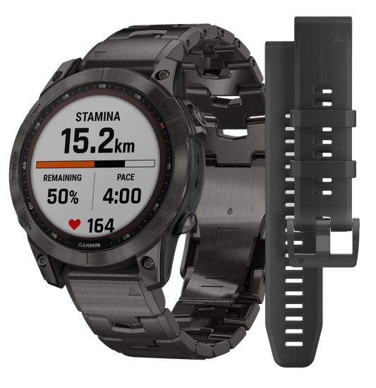 Garmin Fenix 7, Garmin 010-02540-34 Fenix 7 Spphre Blk Dlc Ti Blk
