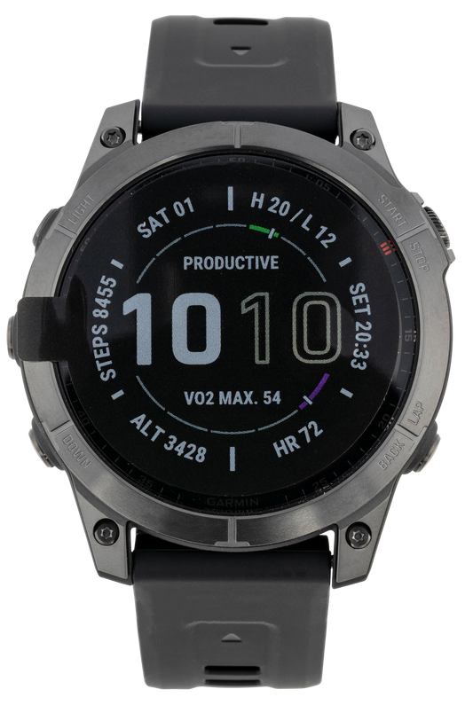 Garmin Fenix 7, Garmin 010-02540-20 Fenix 7 Spphre Gray Dlc Ti Blk