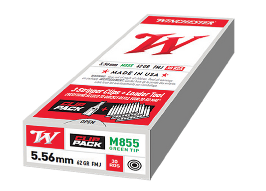 Winchester Ammo Usa, Win Wm855cp M855 W/stripper Clips 62 Fmj     30/20