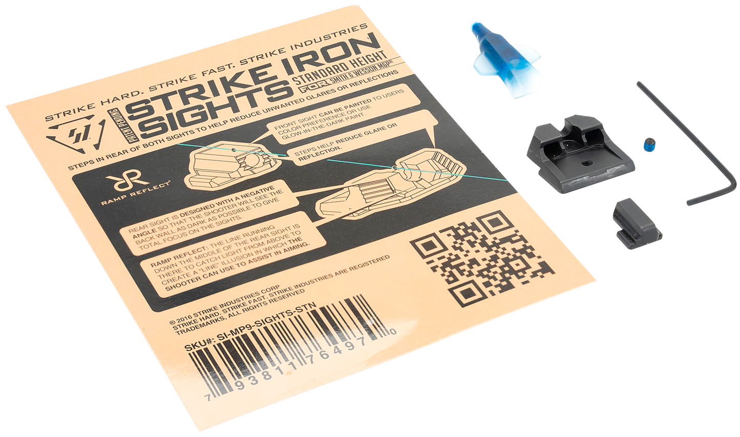 Strike Iron Sights, Si Mp9-sights-stn     M&p Frt&rear Sights