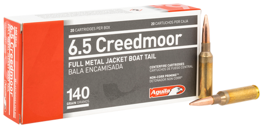 Aguila Target & Range, Aguila 1e650110 6.5 Creedmoor Fmjbt 140 Gr   20/25