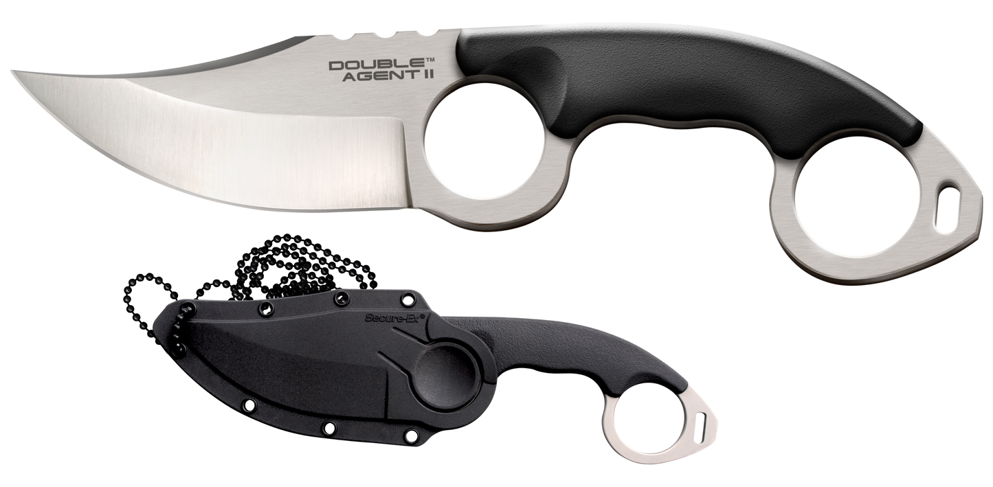 Cold Steel Double Agent, Cold Cs-39fn    Double Agent Ii Plain Edge 3"