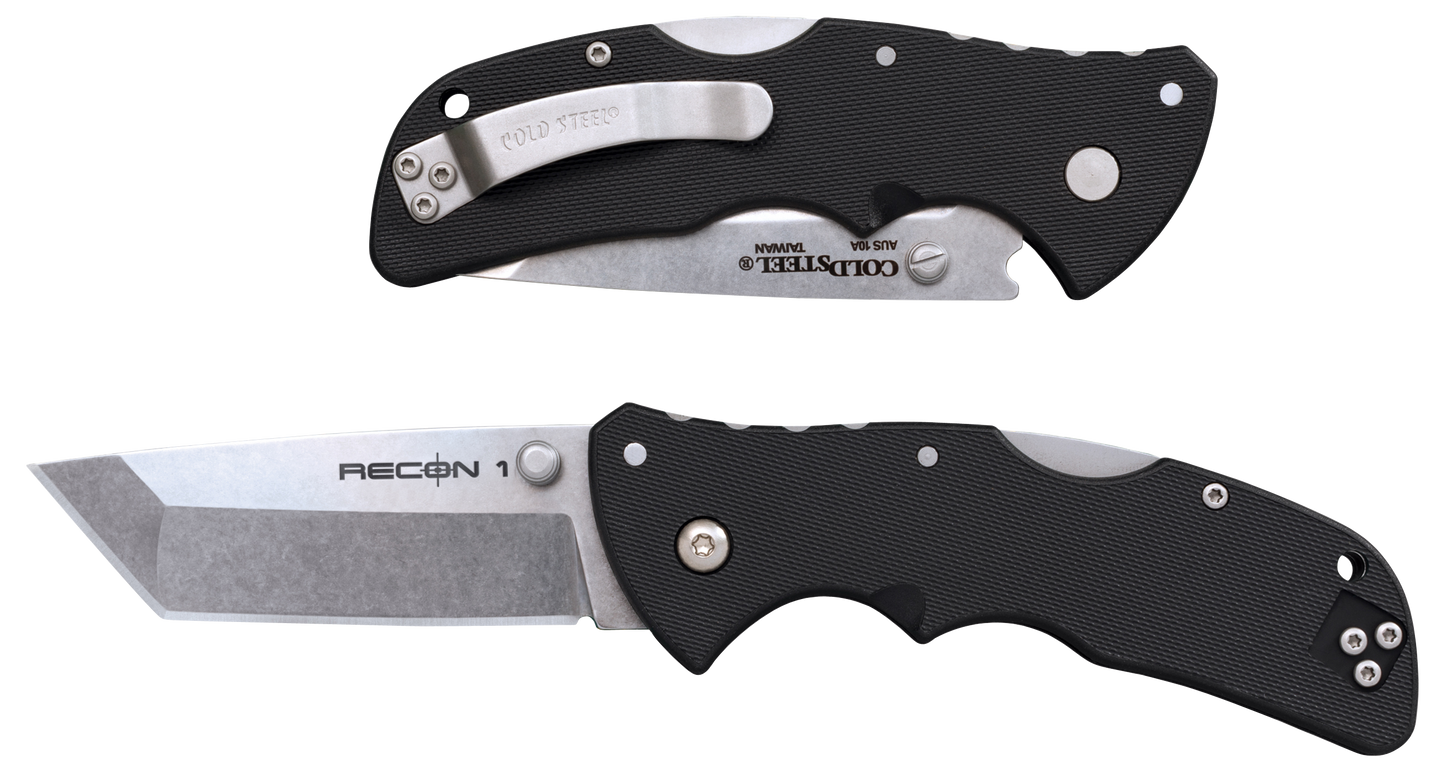 Cold Steel Recon 1, Cold Cs-27bat    Mini Recon 1 Tanto Pt 3" Folder