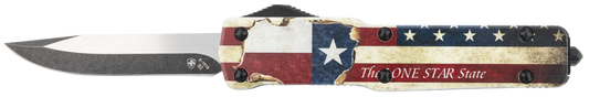 Templar Knife Premium, Temp Mztx321  Slim Zinc Texan Drop Black D2