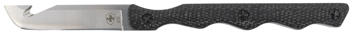 Templar Knife Neck, Temp Ntkb322  Neck Knife Black  D2 Drop Sillver
