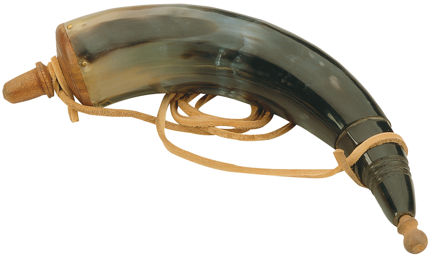 Traditions Authentic Powder Horn, Trad A1252      Authentic Powder Horn W/sling