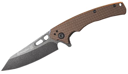 Remington Accessories Edc, Rem 15664  Edc Coping Fldr G10 Tan D2 Stonewashed