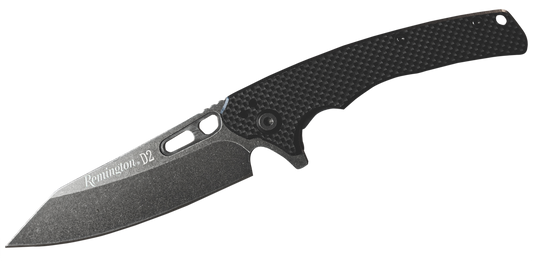 Remington Accessories Edc, Rem 15666  Edc Coping Fldr G10 Blk D2 Stonewashed