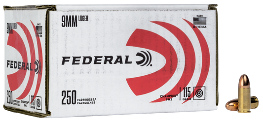 Federal , Fed C9115a250    9mm       115 Fmj           250/4
