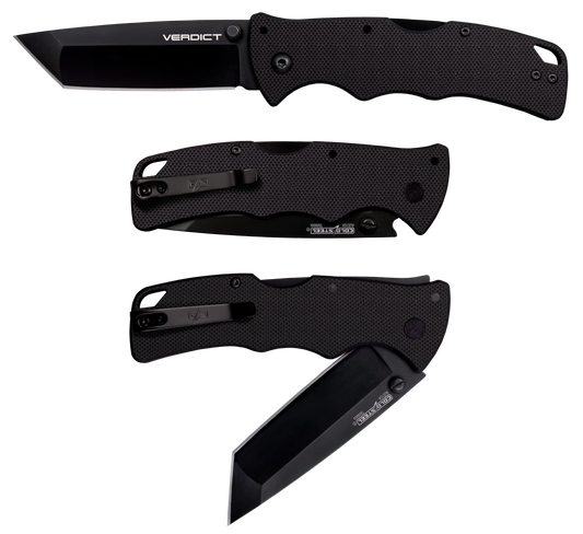 Cold Steel Verdict, Cold Cs-fl-c3t10a     Verdict Tanto 3" G10     Blk