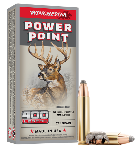Winchester Ammo Power-point, Win X4001         400leg 215gr Pp            20/10