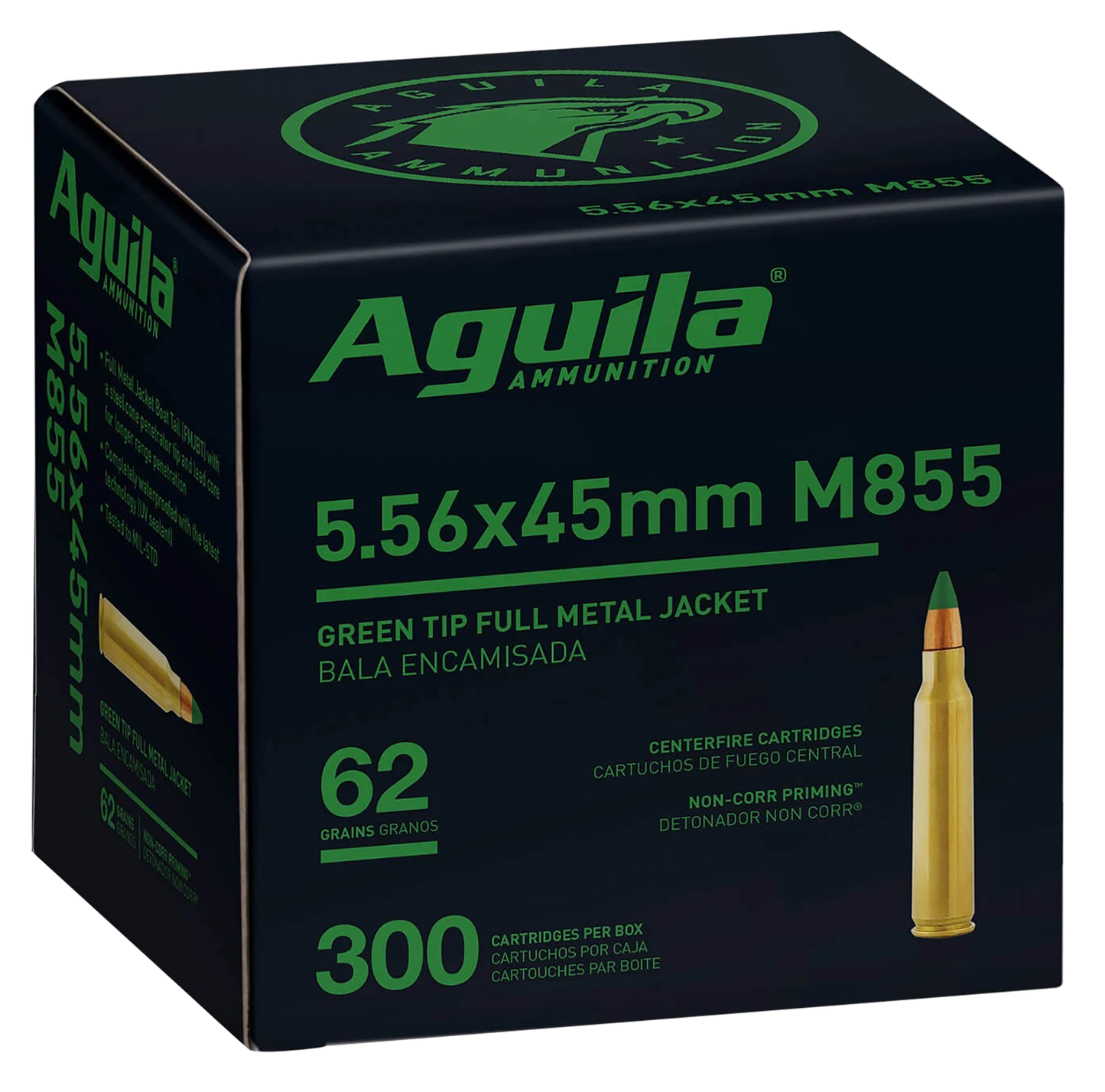 Aguila Green Tip, Aguila 1e556125      5.56 Green Tip M855     300/4