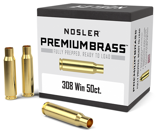 Nosler Unprimed Cases, Nos 10225 Custom Brass 308          50