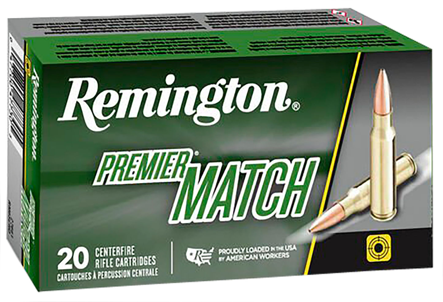 Remington Ammunition Premier, Rem 21485 Rm308w7   Matchking 168 Bthp       20-10