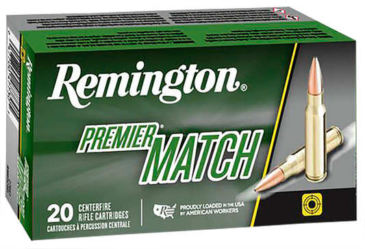 Remington Ammunition Premier, Rem 21485 Rm308w7   Matchking 168 Bthp       20-10
