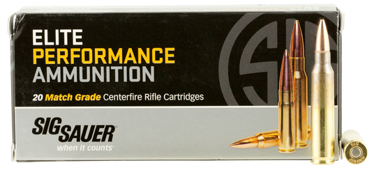 Sig Sauer Elite Match Grade, Sig E223m1-20    223       77 Otm Mtch       20/25