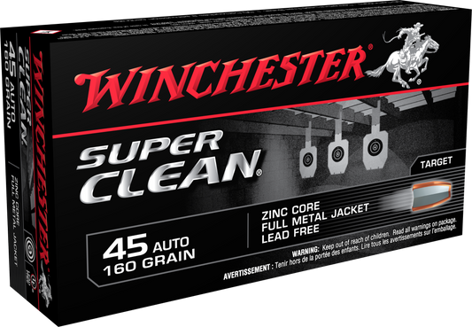 Winchester Ammo Super Clean, Win W45lf     45       165 Fmjscnt           50/10