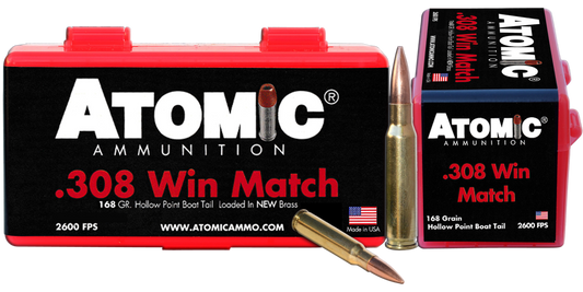 Atomic Rifle, Atomic 00426 308         168 Match Hpbt      50/10