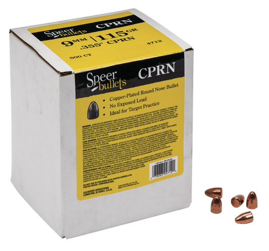 Speer Ammo Handgun, Speer 4712      Bull .355 115 Cprn             500