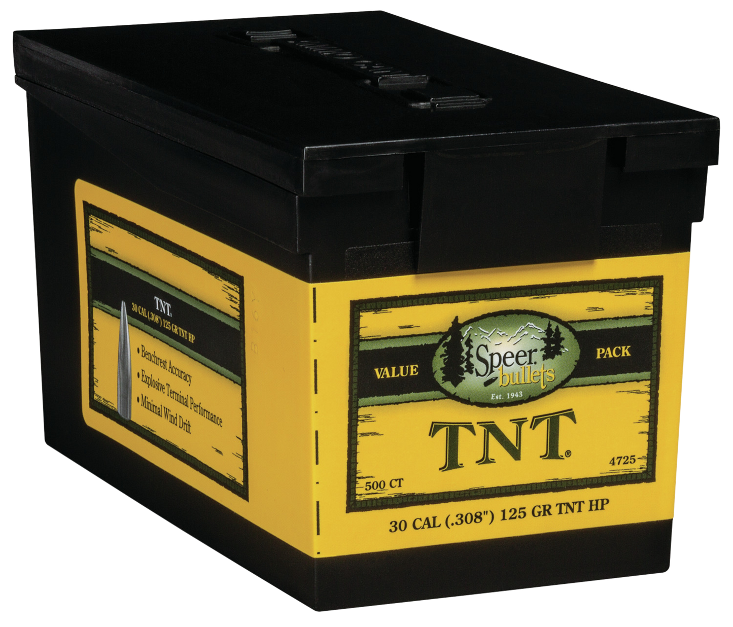 Speer Ammo Tnt, Speer 4725      Bull .308 125 Hp Tnt Vp        500