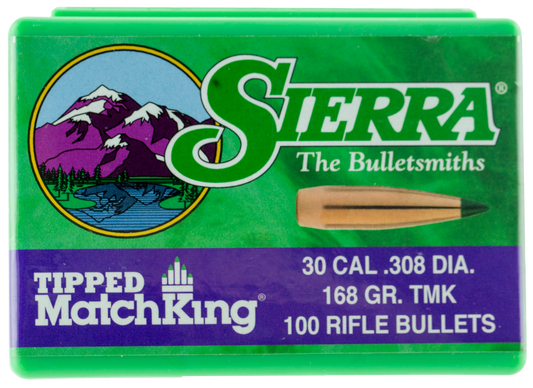 Sierra Tipped Matchking, Sierra 7768  .308 168 Tmk          100