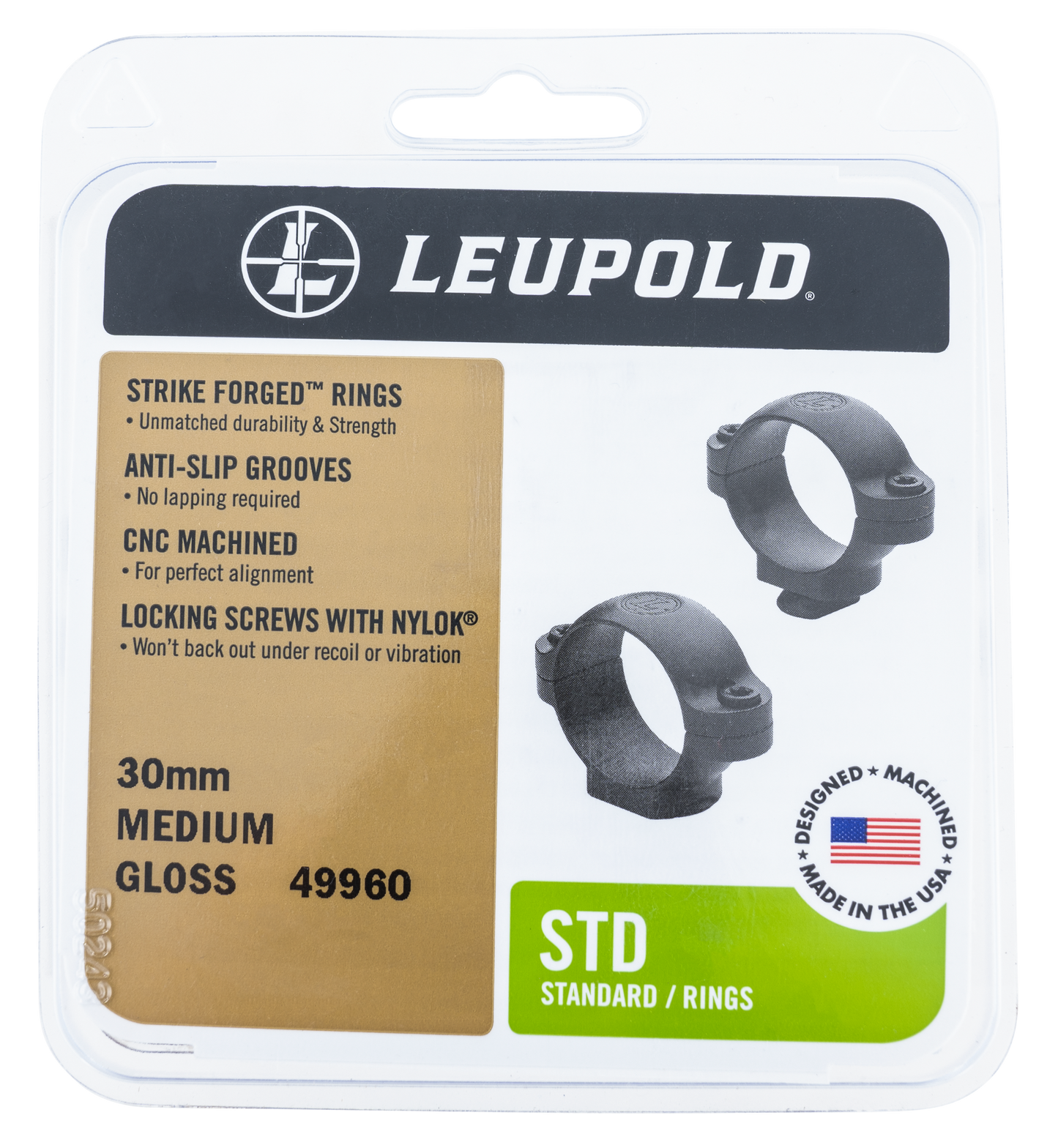 Leupold Standard, Leu 51033  30mm Rings Sup High      Mt