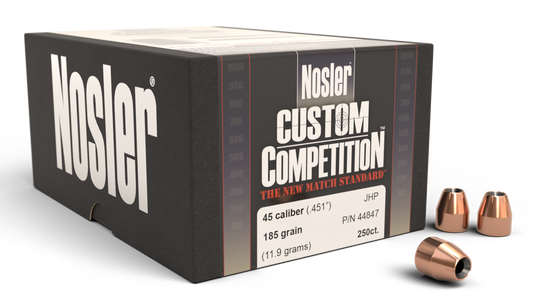 Nosler Custom Competition, Nos 44847 Cust Comp  451 185  Jhp   250