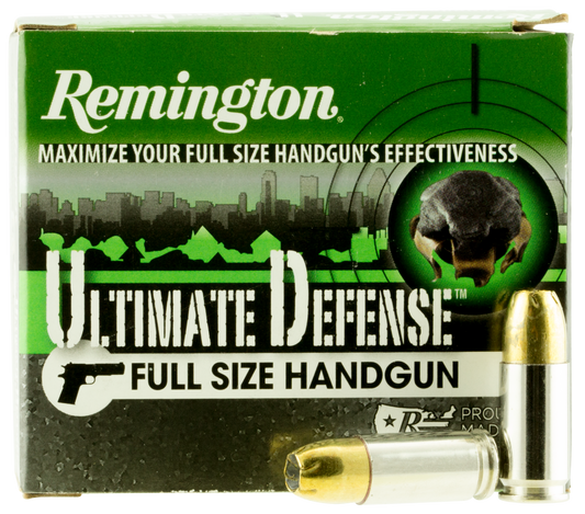 Remington Ammunition Ultimate Defense, Rem 28948 Hd9mmd    Ultd 9mm+      124bjhp   20/25